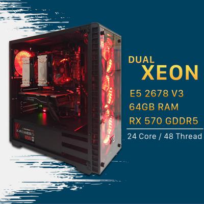 Nox Player Dual Xeon E5 2678 V3, 24 core 38 thread, Ram 64Gb